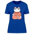 thumbnail image 1 of Cute Maneki Neko Buddha Kitten T-Shirt Women -Image by Shutterstock, Female XX-Large, 1 of 2