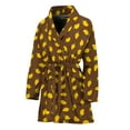 thumbnail image 1 of Cute Mango Pattern Women Bathrobe One Size Univeral Fits, Fruits Fashion Lightweight Plush Fleece Long Robe For Women, 1 of 3
