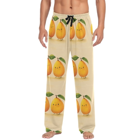 Cute Mangos Men's Pajama Pants with Pocket Lounge Pants Pajama Sleep Pant Pj Comfortable