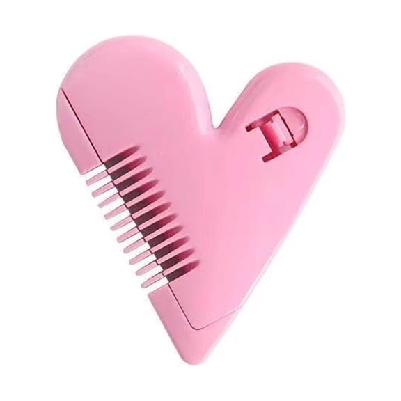 Cute Manual Hair Cutting Comb for Children Double-Sided Comb for and Trimming Heart Design Hair Brush for Easy Styling