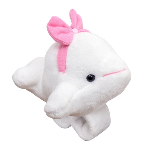 Cute Marine Animal Slap Bracelet Stuffed Toy Snap Bracelet for Kids Wearable Wrist Band Party Gift