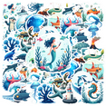 thumbnail image 1 of Cute Marine Stickers Ocean Life Animals Kids Stickers Toy for Suitcases Fridge Laptops, 1 of 9