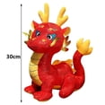 thumbnail image 1 of Cute Mascot Doll Chinese Zodiac Dragon Plush Toy Animal Dragon Lucky Soft Cuddly Stuffed Animals For Kids Adults New Year Gift, 1 of 13