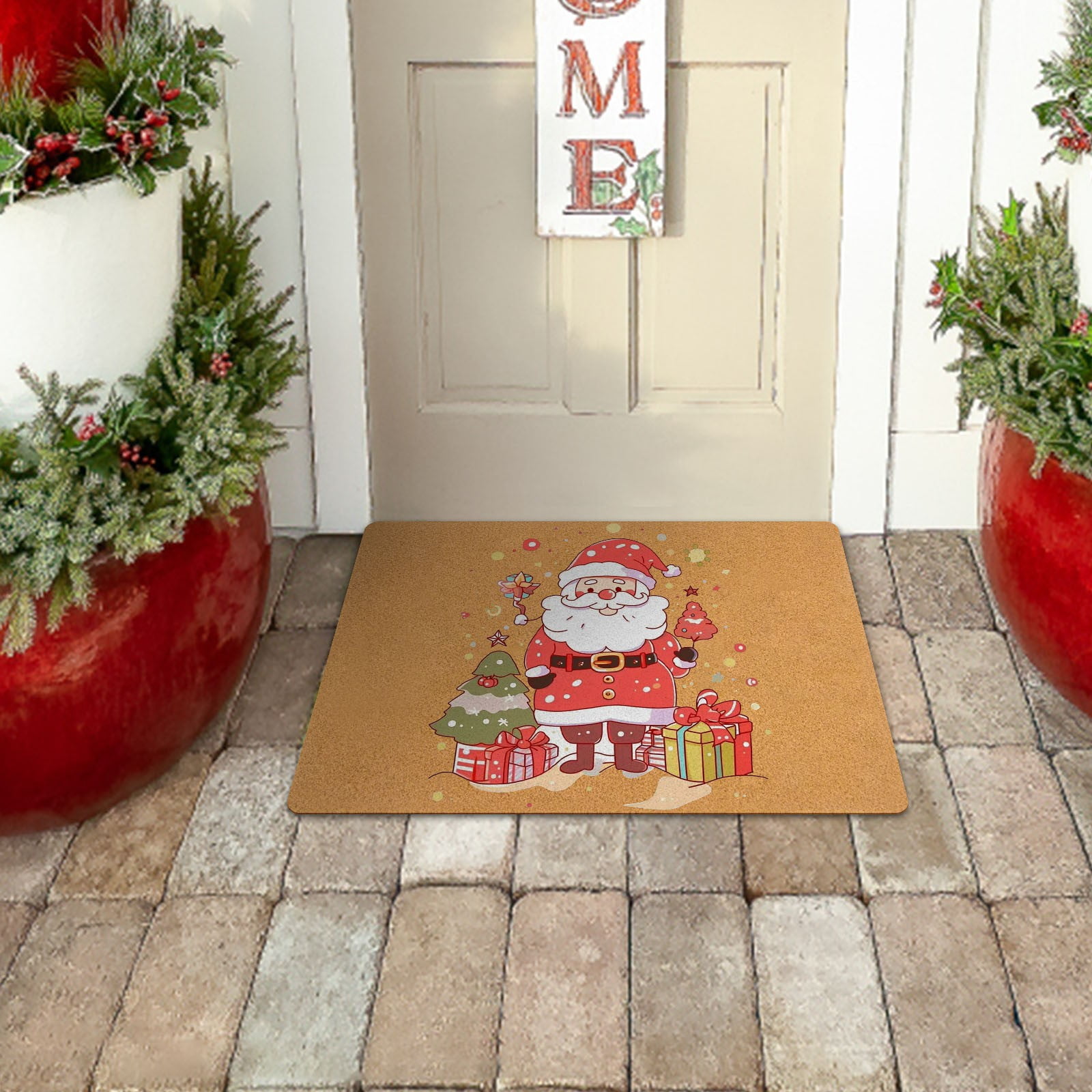 Cute Mat Step Entrance Soft texture for laundry room Christmas Mats For