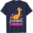 thumbnail image 1 of Cute Matching Dinosaur Family Outfits Grandma Saurus Rex Dinosaur T-Shirt Unisex S-5XL Hot Trending Shirt, Vintage Birthday Gift, 1 of 3