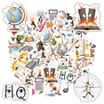 thumbnail image 1 of Cute Math Stickers Educational Science Teacher Stickers Fun Music Stationery Stickers for Luggage Phone Laptop, 1 of 9