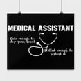 thumbnail image 1 of Cute Medical Assistant Art - Healthcare Professional - 13x13 Poster Print, 1 of 1