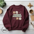 thumbnail image 1 of Cute Medical Assistant Sweatshirt , Healthcare Worker Gift, Floral Bandage Design, Appreciation Crewneck for MA Professionals SWEATSHIRT All Size S-5XL, 1 of 5