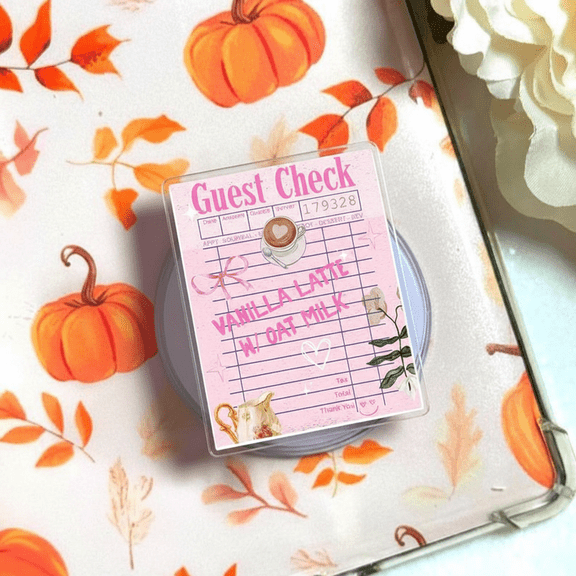 Cute Memo Note Check Phone Grip, Kawaii Checklist Design