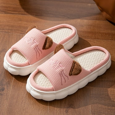 Cute Memory Foam House Slippers for Women Fleece-Lined Indoor and Outdoor Fuzzy House Shoes Arch Support Moccasin Winter Shoes for Ladies with Faux Fur Lining