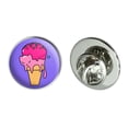 thumbnail image 1 of Cute Meowlting Melting Cat Ice Cream Cone Metal 0.75" Lapel Hat Pin Tie Tack Pinback, 1 of 5