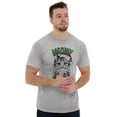 thumbnail image 1 of Cute Meowy Xmas Funny Santa Cat Pun Men's Graphic T Shirt Tees Brisco Brands S, 1 of 4