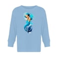 thumbnail image 1 of Cute Mermaid With Headphones Long Sleeve Toddler -Image by Shutterstock,  4 Toddler, 1 of 4