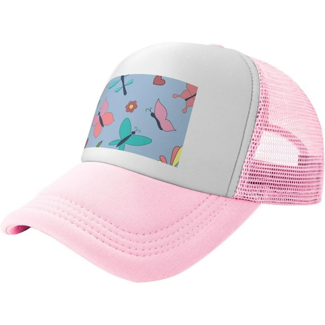 Cute Mermaids Pink Mesh Baseball Cap Sun Visor Hat Womens Men,Sun Hats