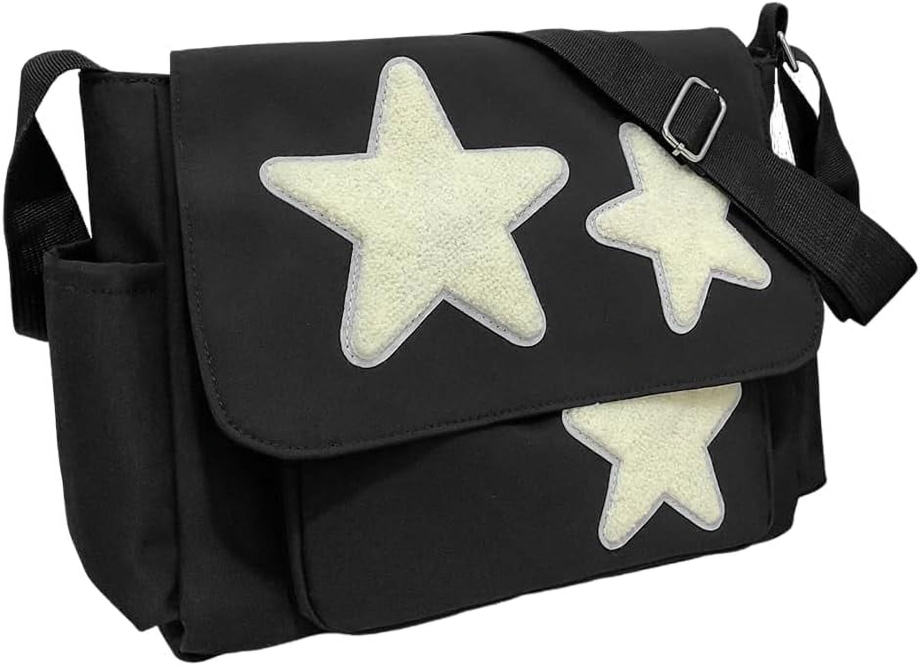 Cute Messenger Bag, Aesthetic Crossbody Bag, Y2K Star Grunge Cute Messenger Bag, Aesthetic Crossbody Bag, Y2K Star Grunge