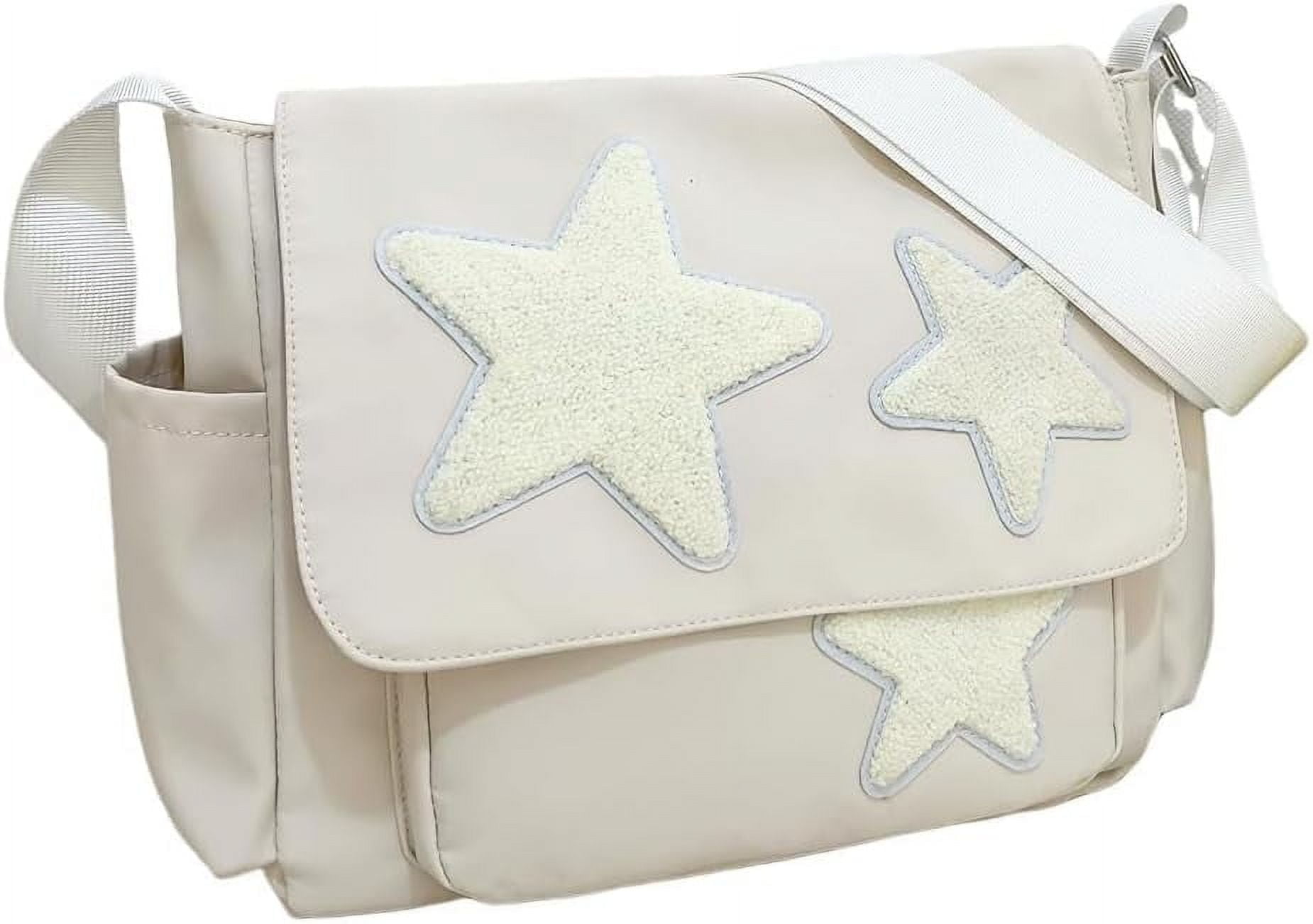 Cute Messenger Bag, Aesthetic Crossbody Bag, Y2K Star Grunge Bag