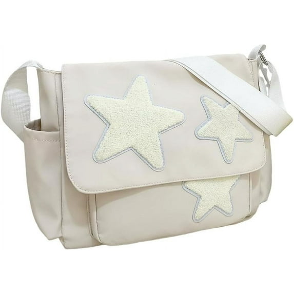 Cute Messenger Bag, Aesthetic Crossbody Bag, Y2K Star Grunge Bag Emo Shoulder Tote Purse for Women