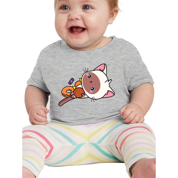 Cute Mewmmy W Candy. T-Shirt Infant -Image by Shutterstock,  6 Months