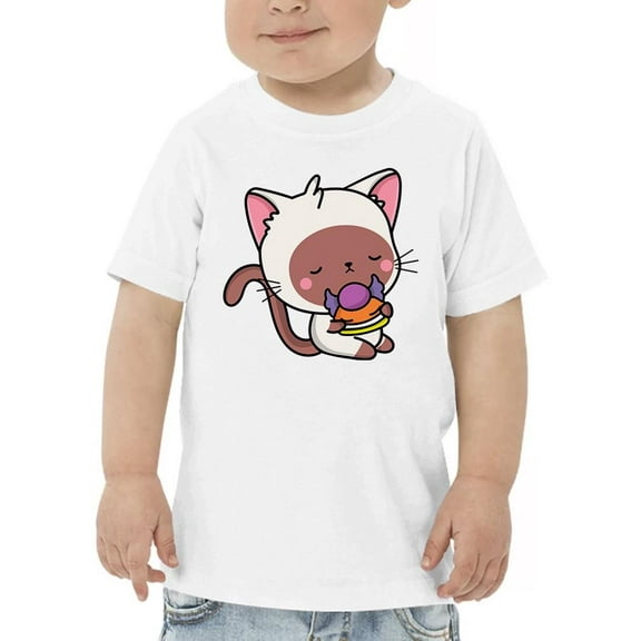 Cute Mewmmy With Candy T-Shirt Toddler -Image by Shutterstock, 3 Toddler
