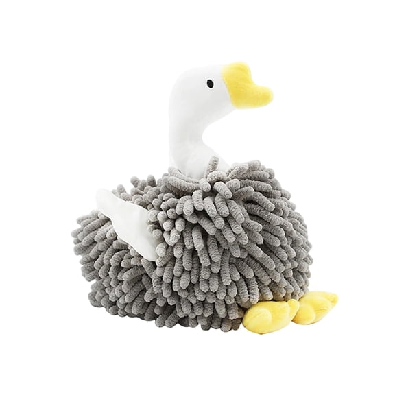 Cute Microfiber Dusting Glove Plush Shape Washable Duster For Home Office Car Gray 1 Pack