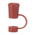 thumbnail image 1 of Cute Milk Tea Shaped Silicone Straw Tip Cover Reusable Drinking Straw Sealing Plug, 1 of 6