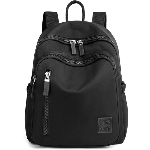Cute Mini Backpack for Women - Nylon Small Travel Bag (Light Purple)