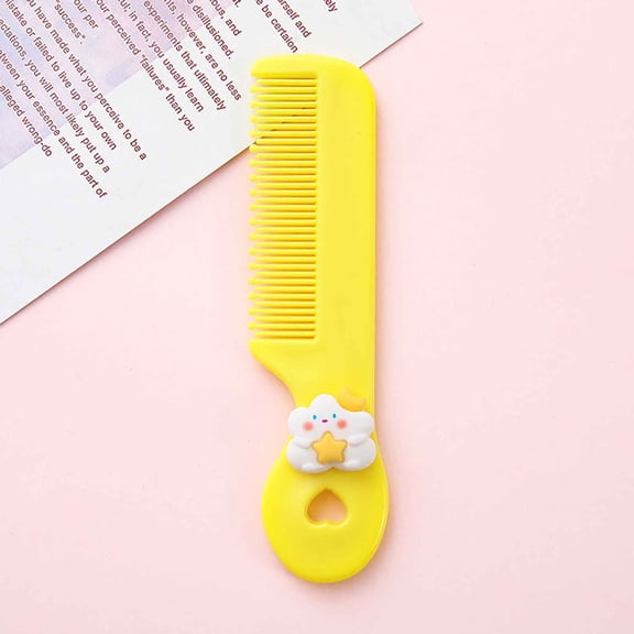 Cute Mini Comb for Kids, Usupdd Soft Bristle Hair Comb Gentle on Scalp, Portable Travel Hair Styling Tool for Children Car Wallet Bedroom with Heart Shape Design