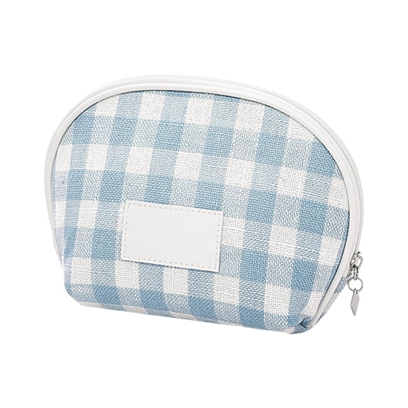 Stylish Cosmetic Bag Mini Makeup Pouch for Women Convenient Quilted Beauty Organizer Handy Zipper Travel