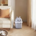 thumbnail image 1 of Cute Mini Desk Trash Can With Lid Small Waste Basket For Bedroom Office Bathroom Multi Functional Garbage Container Home Decor, 1 of 6