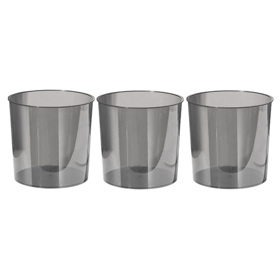 Cute Mini Desktop Can Transparent 3PC for Home Dorm and Stylish Paper for Desk Organization with Durable Design and Functional 3PCS