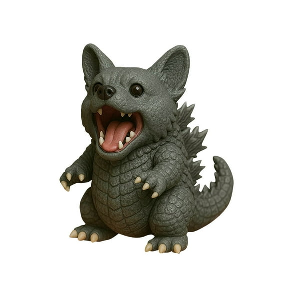 Cute Mini Dog Monster Figurine – 3 Inch Resin Collectible Decor