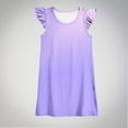 thumbnail image 1 of Cute Mini Dresses for Toddlers Girls Ruffle Cap Sleeve Sundresses 3-6 Years Kids Trendy Gradient Printed Pullover Crewneck Vacation Dress, 1 of 4