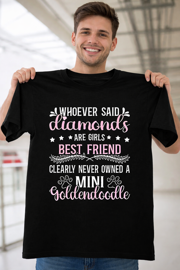 Cute Mini Golden Doodle Small Dog Breed Funny Mom Retro Vintage Unisex T-Shirt V12173, for men & women, up to size 5XL