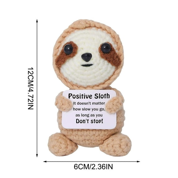 Cute Mini Handcrafted Wool Cow Toy with Positive Card – Delightful Collaborative Keepsake for Relaxation, Home Décor, and Gift-Giving