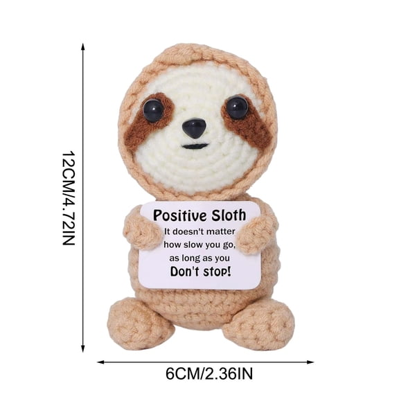 Cute Mini Handcrafted Wool Cow Toy with Positive Card – Delightful Collaborative Keepsake for Relaxation, Home Décor, and Gift-Giving