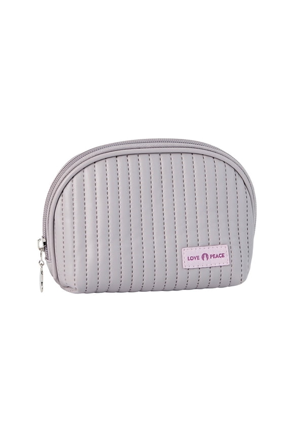 Cute Mini Makeup Bag For Women Small Quilted Cosmetic Pouch Travel Organizer Handy Zipper Beauty