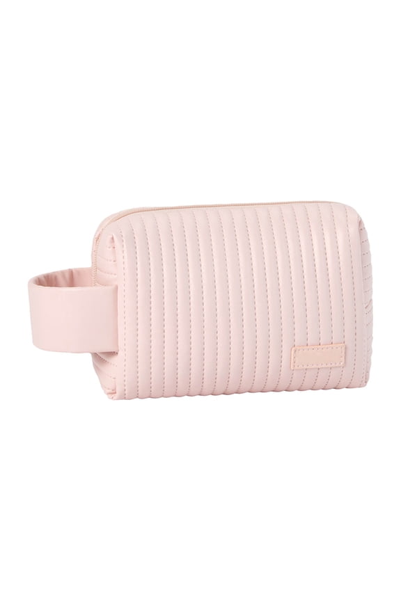 Cute Mini Makeup Bag Quilted Cosmetic Pouch For Women Small Travel Beauty Handy Zipper Organizer