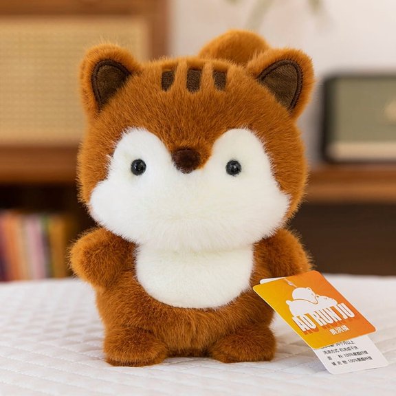 Cute Mini Stuffed Animal Wildlife Series Plush Toy Soft Fluffy Zoo Companion Cushion Doll Bunny Penguin Panda Bear Elephant Red Panda Fox Modeling Decorative Comfort Plushie Gift Pack