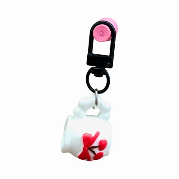 Cute Mini Vase Design Keychain Resin Durable Charm Trendy Vase Shaped Key Rings For Keys Bags Gift For Her Friendship