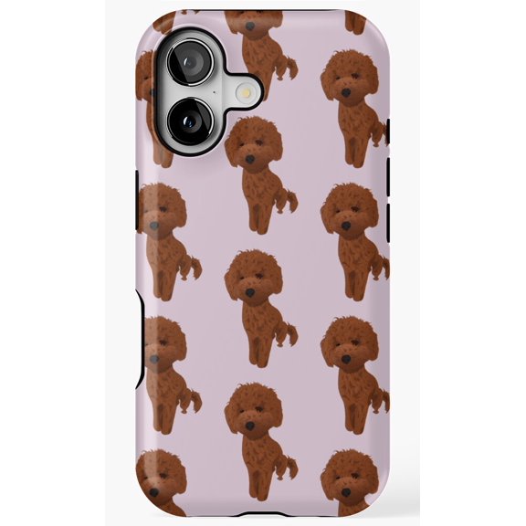 Cute Miniature Poodle Phone Case for iPhone 17 16 15 14 13 12 11 Pro Max