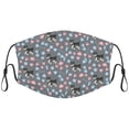 thumbnail image 1 of Cute Miniature Schnauzer Dog Graphic Printed Cloth Face Masks Reusable Washable Adjustable for Adults (5 PCS), 1 of 1