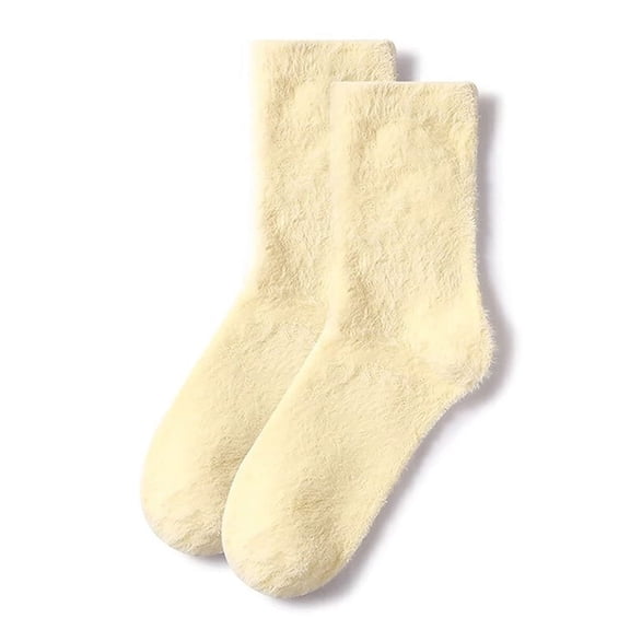 Cute Mink Velvet Socks For Women Girls Autumn And Winter Elastic Thicken Thermal Coral Velvet Sleep Plush Floor Plush Socks