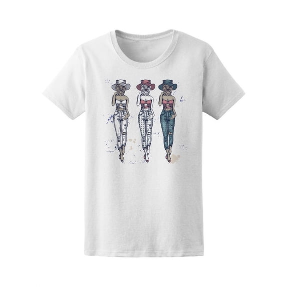 Cute Models With Dog Head Tee Women's -Image by Shutterstock