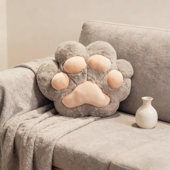 Cute Moggy Paw Shaped Pillow For Home Office Car Soft Cuddle Cushion For Back Support Nap Time Ideal Gift For Moggy Lovers