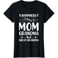 thumbnail image 1 of Cute Mom Grandma Great Grandma Quote for Women Short Sleeve Family Graphic T-Shirt, 1 of 6