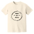 thumbnail image 1 of Cute Mom Of Boys Son Up To Son Down Funny Motherhood Family Humor Life Comfort Color T-Shirt, Unisex, up to size 4XL, 1 of 4