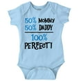 thumbnail image 1 of Cute Mommy and Daddy are Perfect Romper Boys or Girls Infant Baby Brisco Brands 18M, 1 of 6