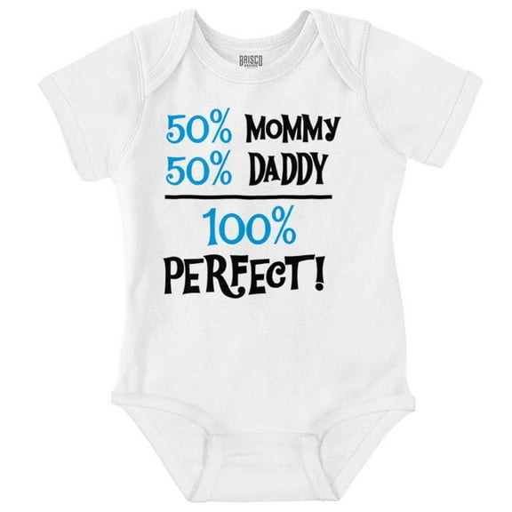 Cute Mommy and Daddy are Perfect Romper Boys or Girls Infant Baby Brisco Brands 6M