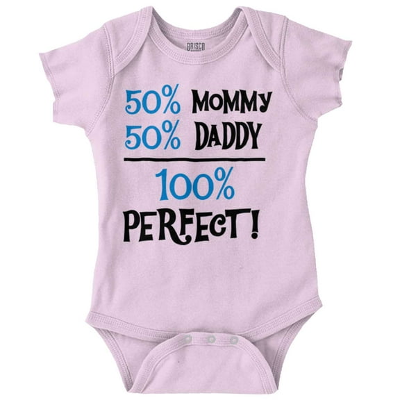Cute Mommy and Daddy are Perfect Romper Boys or Girls Infant Baby Brisco Brands NB