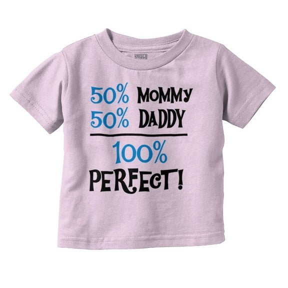 Cute Mommy and Daddy are Perfect Toddler Boy Girl T Shirt Infant Toddler Brisco Brands 12M